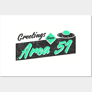 Greetings From Area 51 Posters and Art